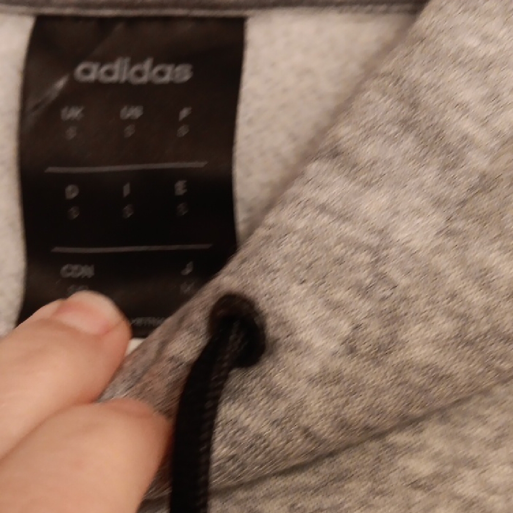 Adidas Gray Performance Jacket with Black Stripes - Picture 2 of 3